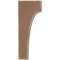 Ekena Millwork 5 1/4"W x 4"D x 10"H Clarksville Wood Vintage Decor Bracket, Weathered Brown BKTWD05X04X10CVBR - alternate 3